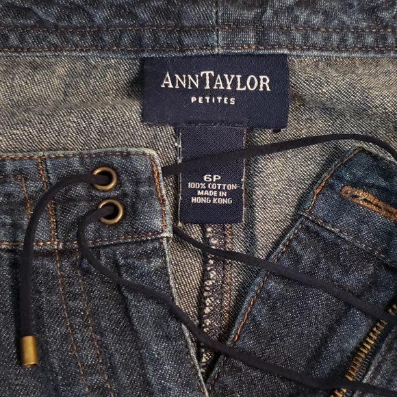 ANN TAYLOR Jeans 6P 28/29 Soft Chambray Cotton - Picture 2 of 10